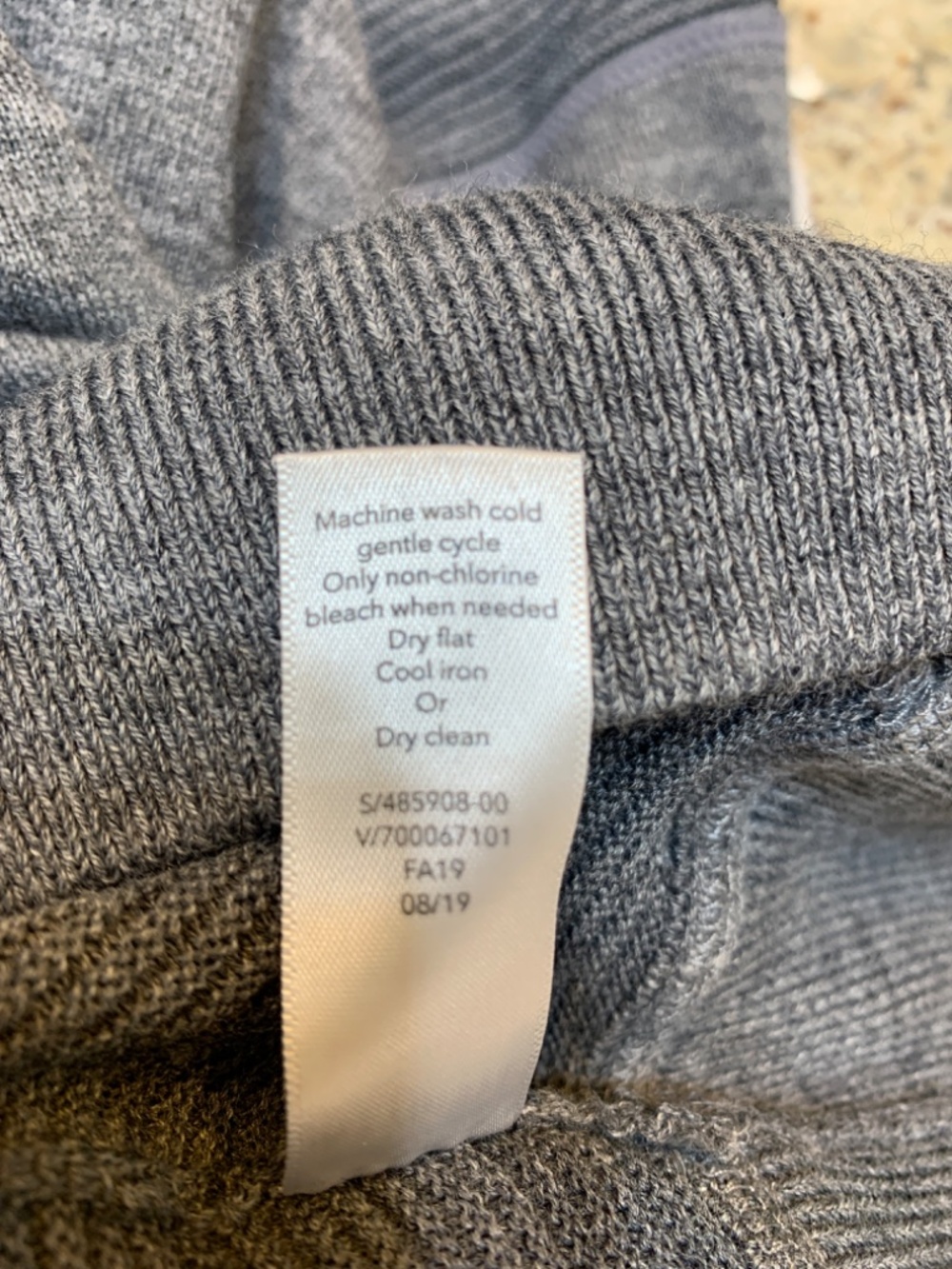Athleta Canyon Colorblock Sweater Womens XL Thermolite Merino Grey Gray Athletic - Picture 13 of 15